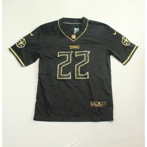 Nike Men Tennesee Titans Black Jersey Derrick Henry ize Medium - Picture 1 of 11
